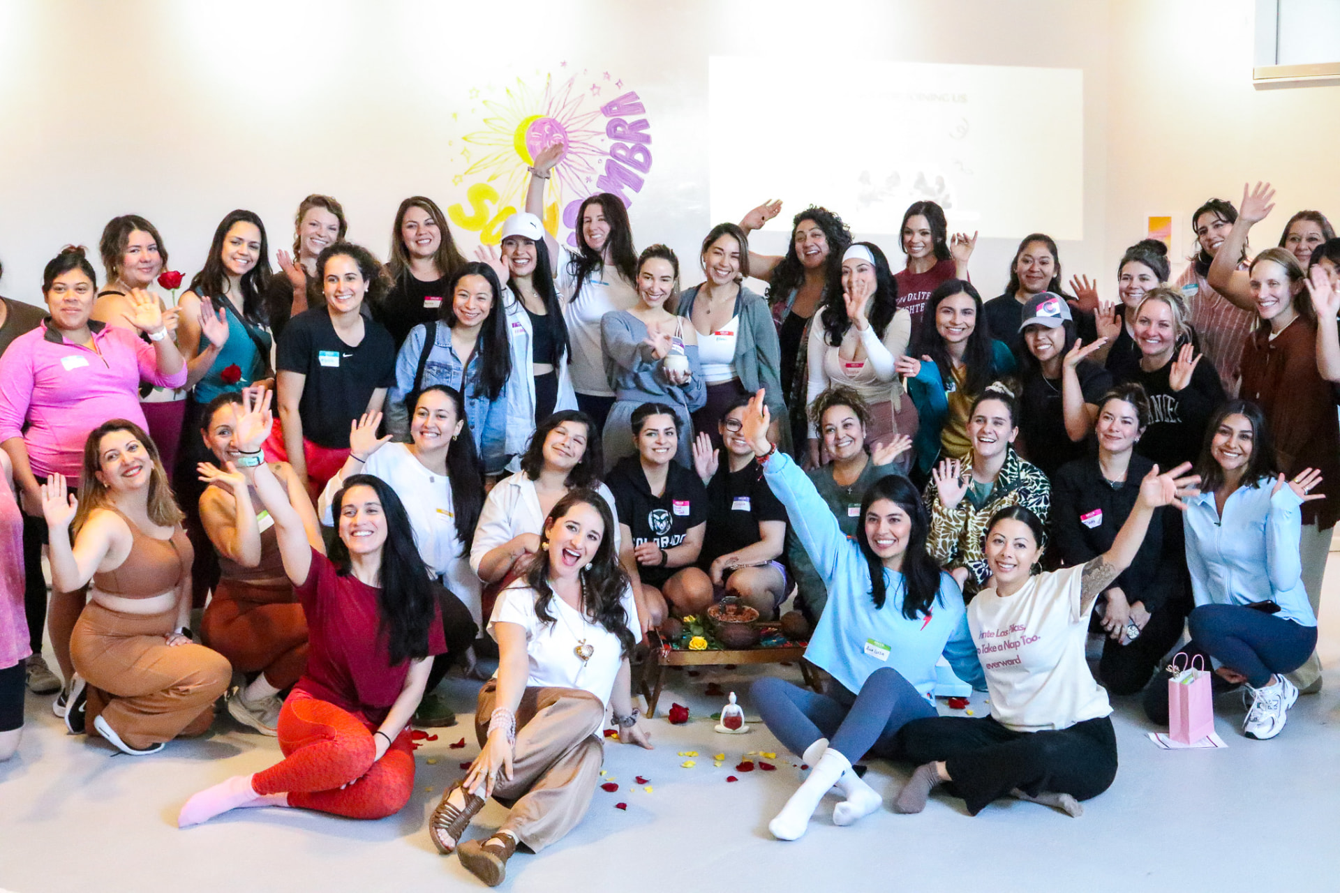 Amigas in Tech members at a Sol y Sombra wellness gathering